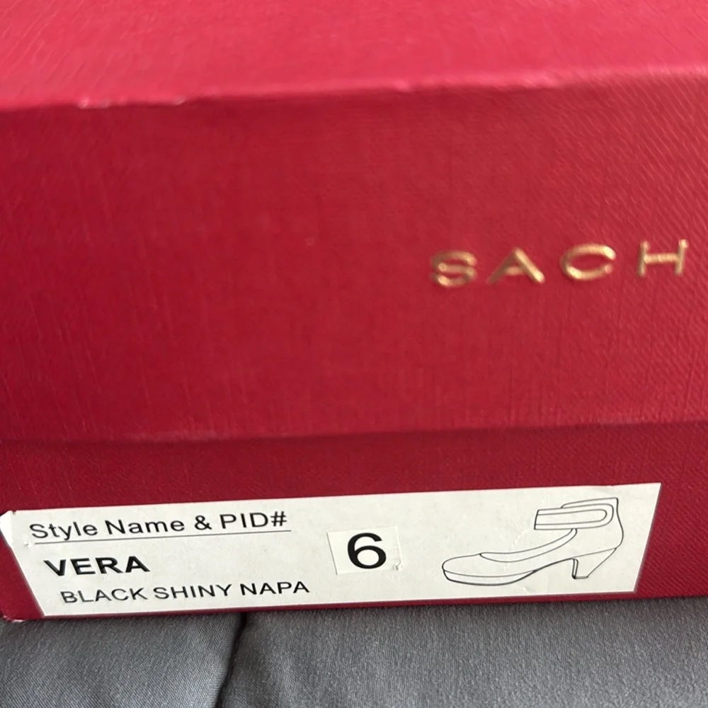 Sacha London Vera Leather Platform Heels Black Ankle Strap‎ Pumps Size 6 - Picture 8 of 8